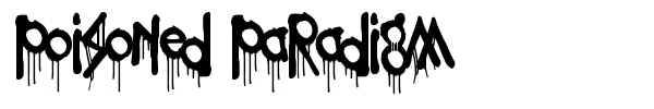 Poisoned Paradigm font preview